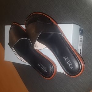 Rockport Black Leather Sandals